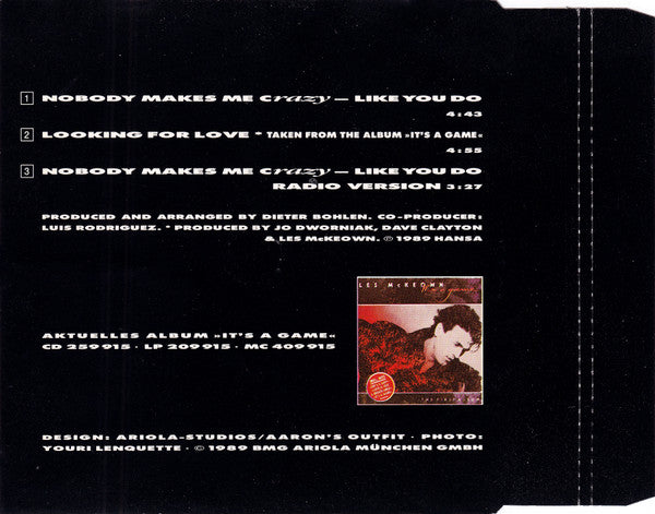 Les McKeown : Nobody Makes Me Crazy (Like You Do) (CD, Maxi)