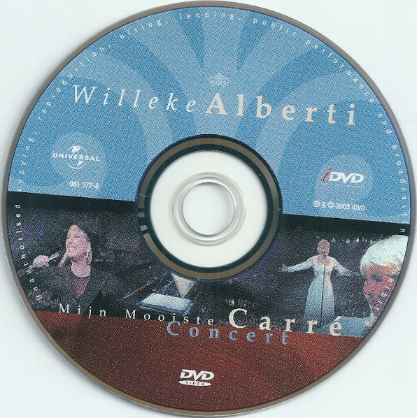 Willeke Alberti : Mijn Mooiste Carré Concert (DVD-V, PAL)