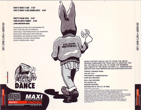 Jive Bunny And The Mastermixers : That's What I Like (CD, Maxi)