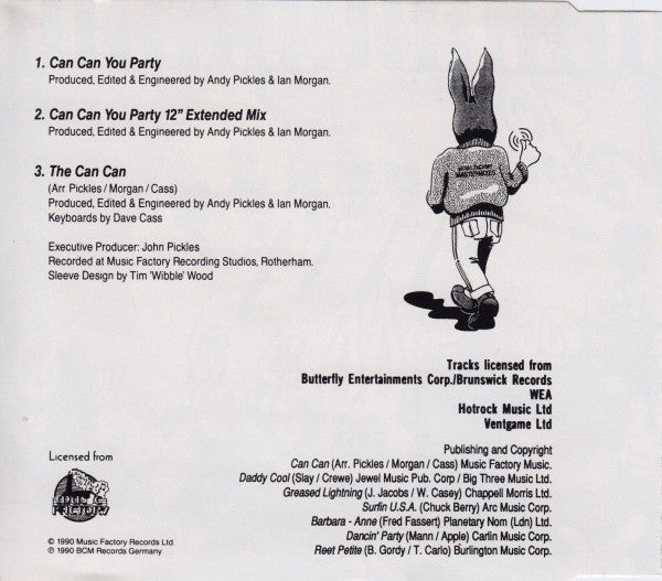 Jive Bunny And The Mastermixers : Can Can You Party (CD, Maxi)