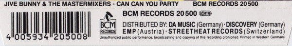 Jive Bunny And The Mastermixers : Can Can You Party (CD, Maxi)