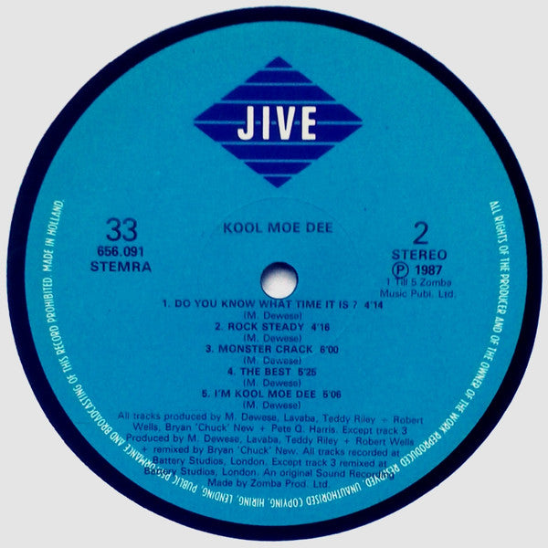 Kool Moe Dee : Kool Moe Dee (LP, Album)