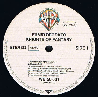 Deodato* : Knights Of Fantasy (LP, Album, Gat)
