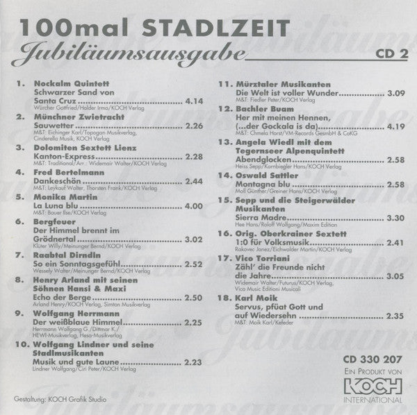 Various : 100mal Stadlzeit (2xCD, Comp)