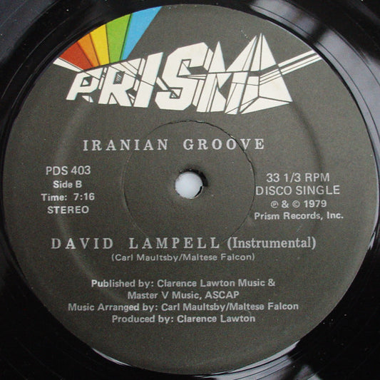 David Lampell : I Ran Iran (12", Single)