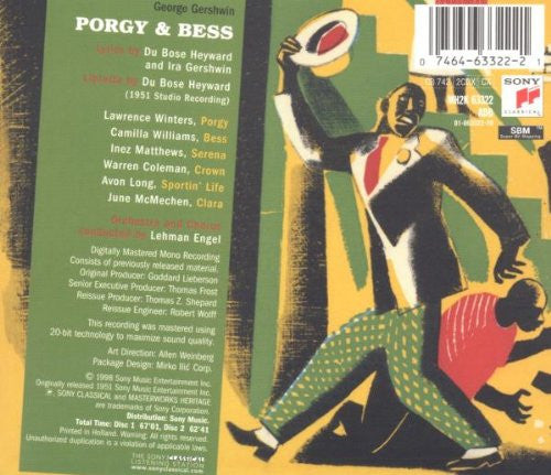 George Gershwin / Lawrence Winters • Camilla Williams • Inez Matthews • Warren Coleman • Avon Long : Porgy & Bess (2xCD, RM + Box)