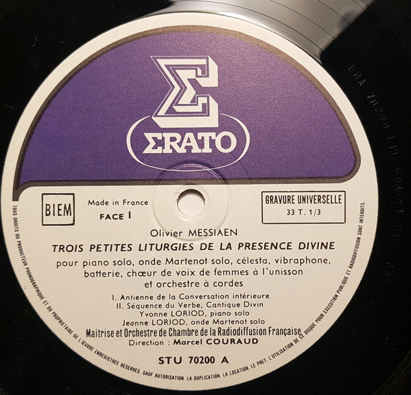 Olivier Messiaen : 3 Petites Liturgies (LP, Album, RE)