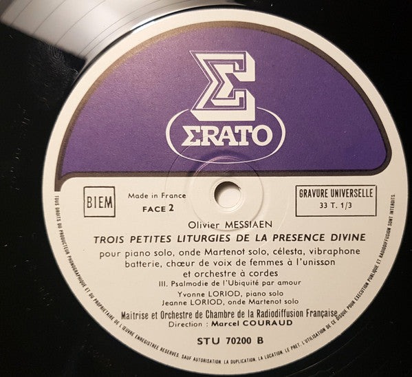 Olivier Messiaen : 3 Petites Liturgies (LP, Album, RE)