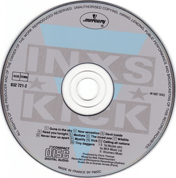 INXS : Kick (CD, Album, RP)