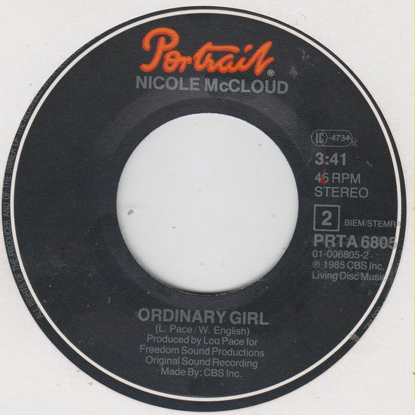 Nicole J McCloud With Timmy Thomas : New York Eyes (7", Single)