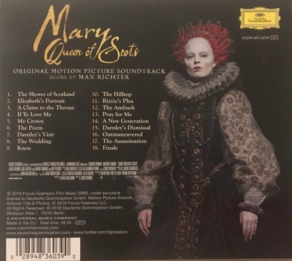 Max Richter : Mary Queen Of Scots (CD, Album, Dig)