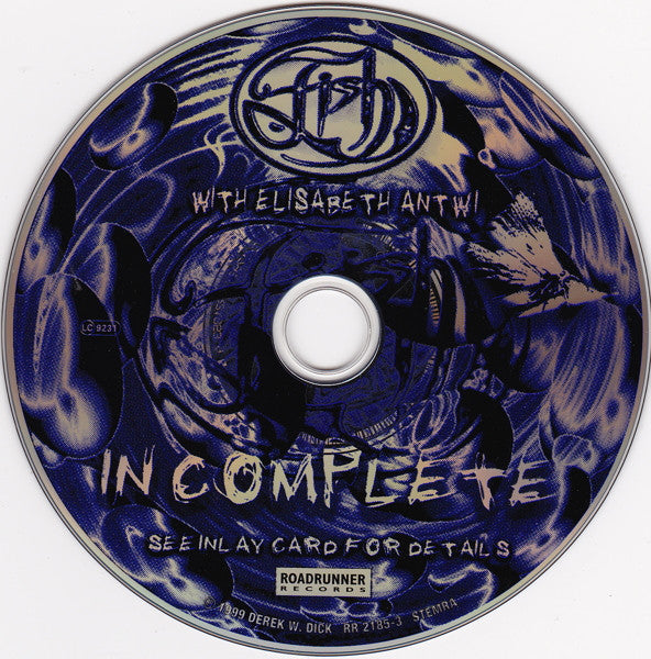 Fish with Elisabeth Antwi : Incomplete (CD, Single)