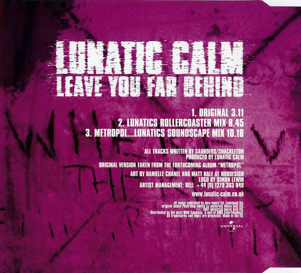 Lunatic Calm : Leave You Far Behind (CD, Single)