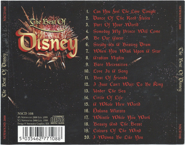 Unknown Artist : The Best Of Disney (CD, Comp)