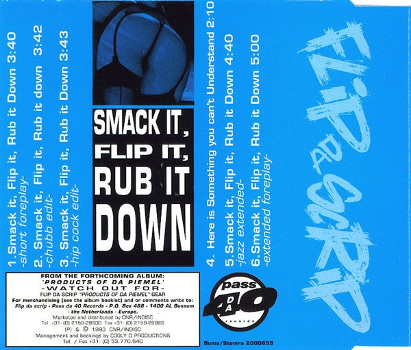 Flip Da Scrip : Smack It, Flip It, Rub It Down (CD, Maxi)