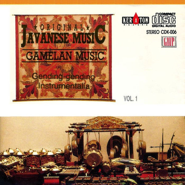 Condong Raos : Gamelan Music : Gending-Gending Instrumental - Vol. 1 (CD, Album)