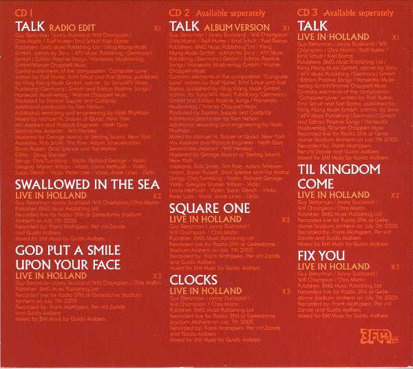 Coldplay : Talk (CD, Single, Copy Prot., Ltd, S/Edition, CD1)
