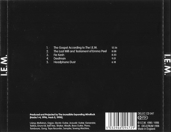 I.E.M. : I.E.M. (CD, Album)