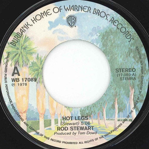 Rod Stewart : Hot Legs / I Was Only Joking (7", Single)