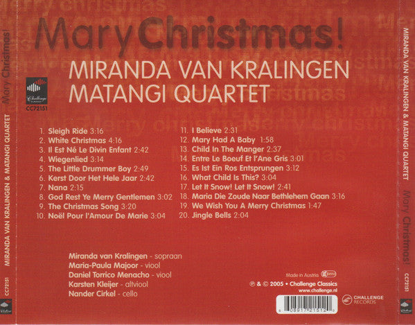 Miranda van Kralingen : Merry Christmas! (CD, Album)