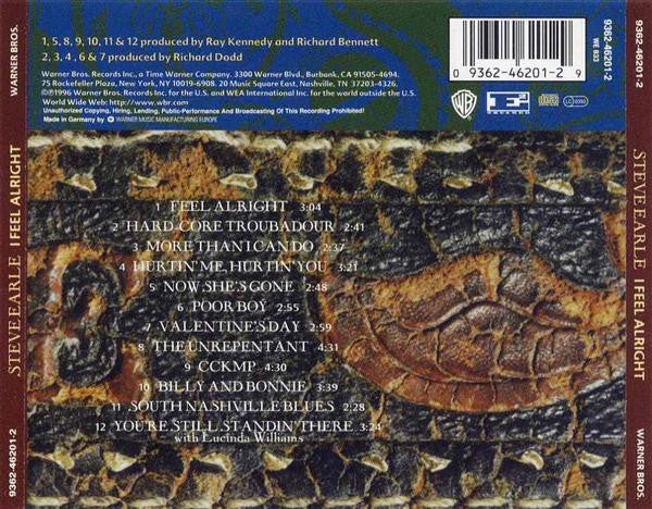 Steve Earle : I Feel Alright (CD, Album)