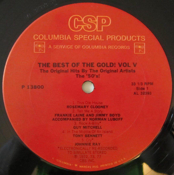 Various : The Best Of The Gold! Vol. 5 (50's) (LP, Comp)