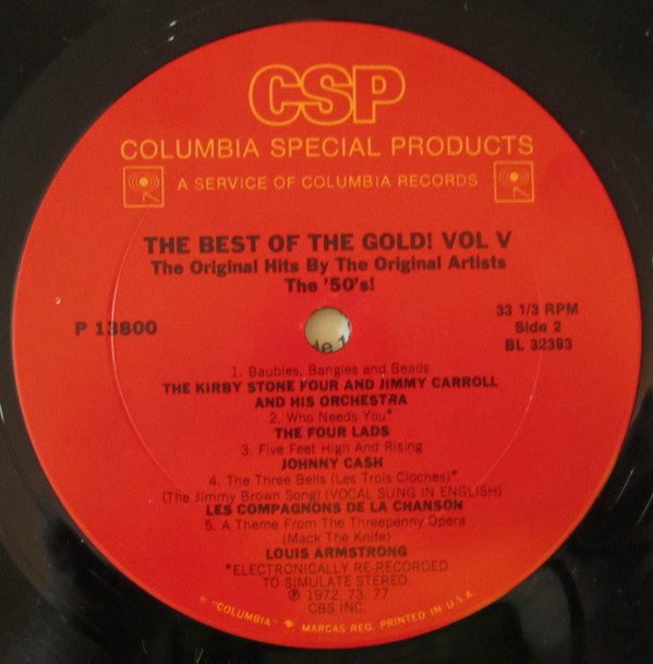 Various : The Best Of The Gold! Vol. 5 (50's) (LP, Comp)