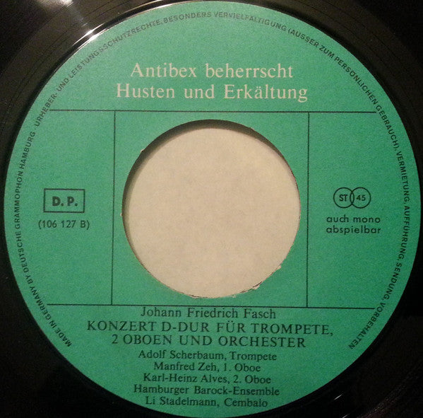 Adolf Scherbaum / Hamburger Barock-Ensemble : Er Beherrscht Sein Instrument (7", Gat)