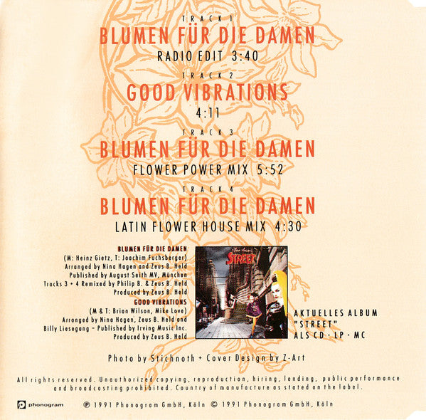 Nina Hagen : Blumen Für Die Damen (CD, Maxi)