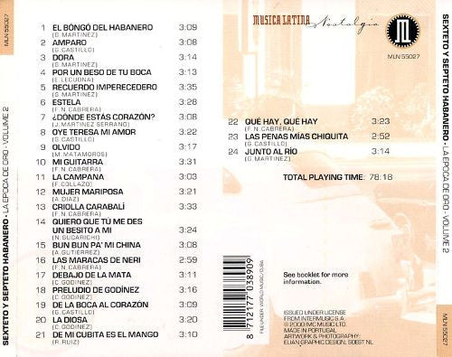 Sexteto Habanero Y Septeto Habanero : La Epoca De Oro, Volume 2 (CD, Comp)