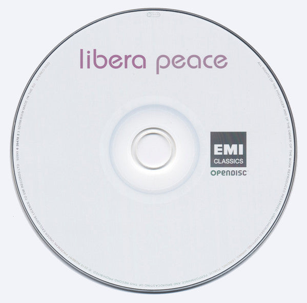 Libera : Peace (CD, Album)