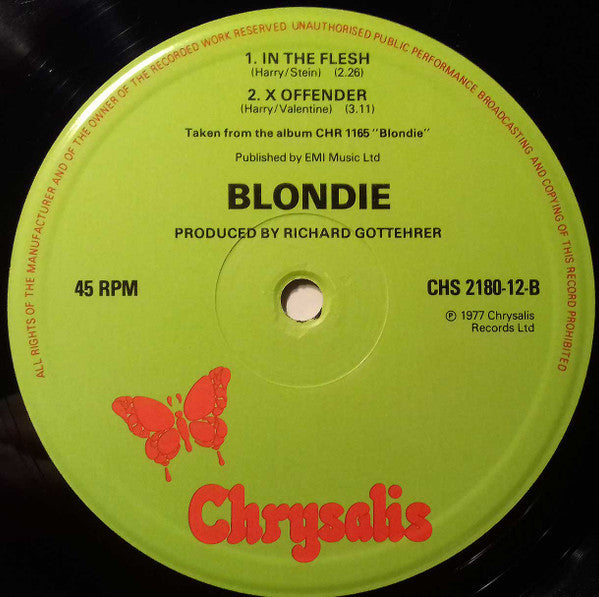 Blondie : Rip Her To Shreds (12", Single)
