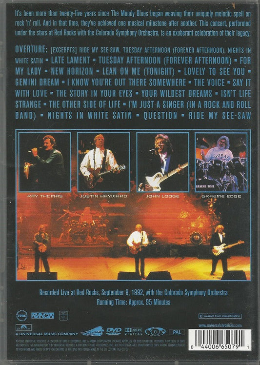 The Moody Blues With The Colorado Symphony Orchestra : A Night At Red Rocks (DVD-V, PAL)