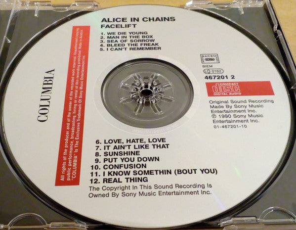 Alice In Chains : Facelift (CD, Album, RE)
