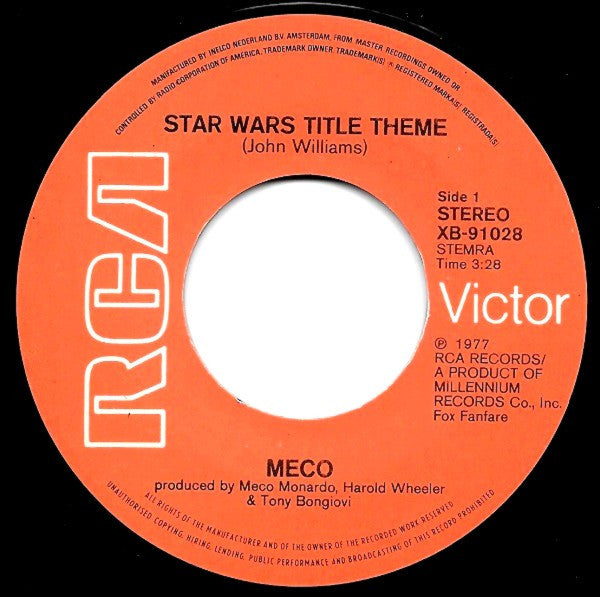 Meco Monardo : Star Wars Title Theme (7", Single)