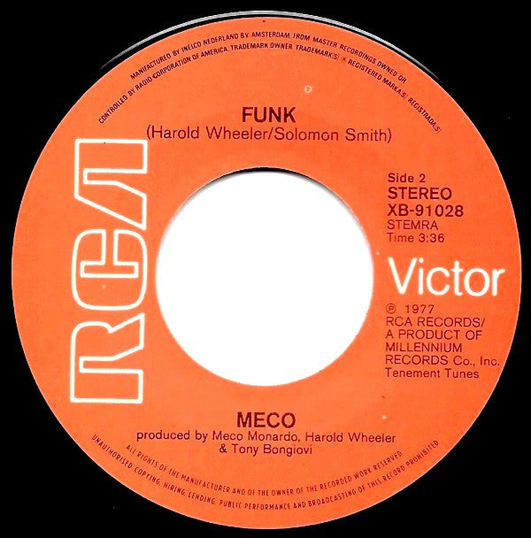 Meco Monardo : Star Wars Title Theme (7", Single)
