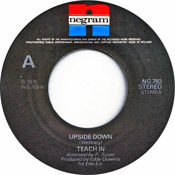 Teach-In : Upside Down (7", Single)