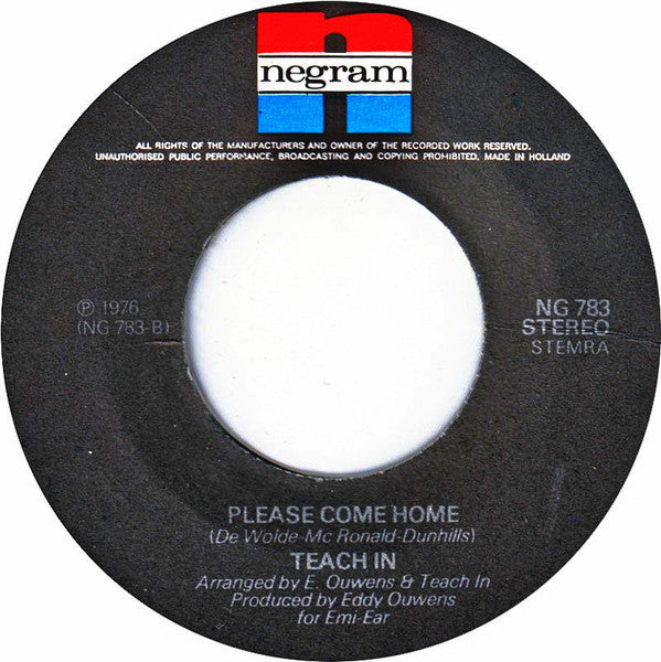 Teach-In : Upside Down (7", Single)