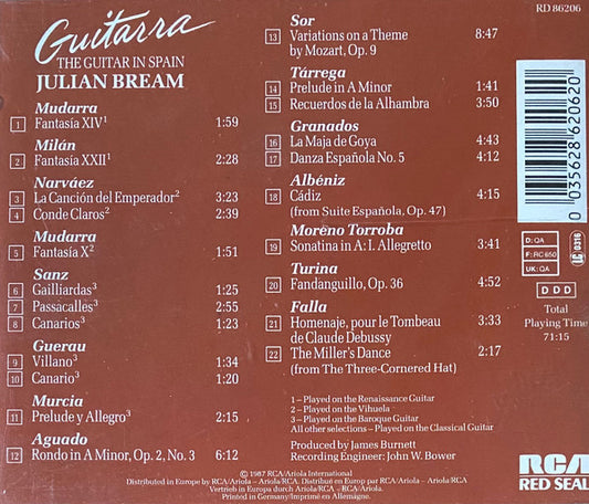 Julian Bream : Guitarra - The Guitar In Spain (CD, Album)