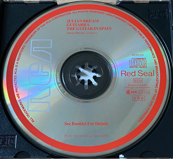 Julian Bream : Guitarra - The Guitar In Spain (CD, Album)