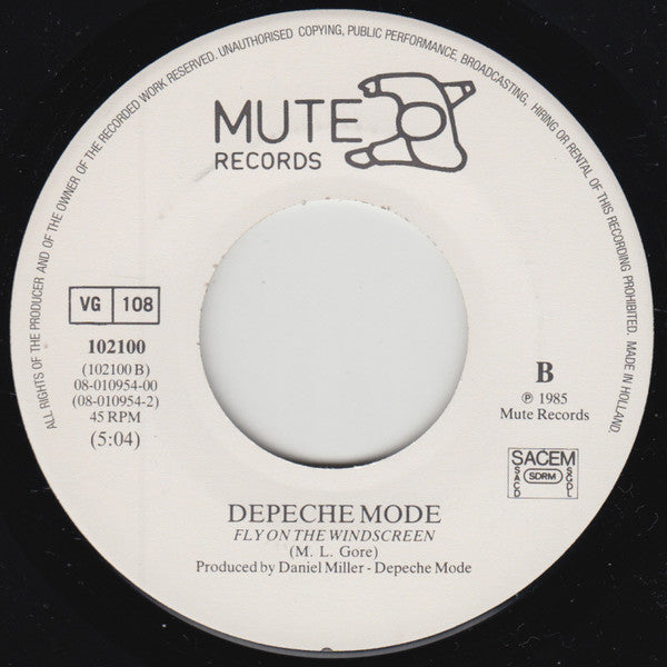 Depeche Mode : It's Called A Heart (7", Single, Whi)
