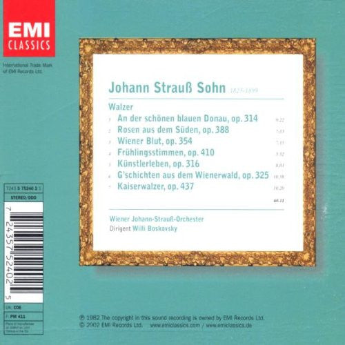 Johann Strauss Jr., Wiener Johann Strauss Orchestra, Willi Boskovsky : Walzer (CD, Album)
