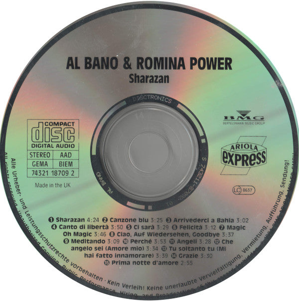 Al Bano & Romina Power : Sharazan (CD, Comp)