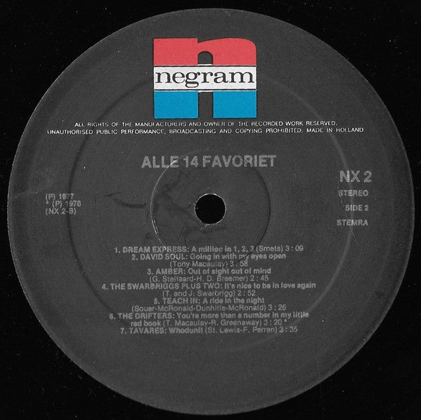 Various : Alle 14 Favoriet! (LP, Comp)