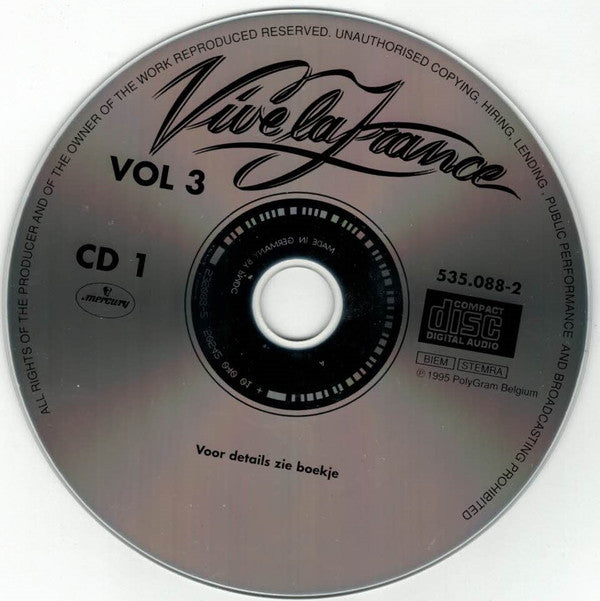 Various : Vive La France Vol 3 (2xCD, Comp)