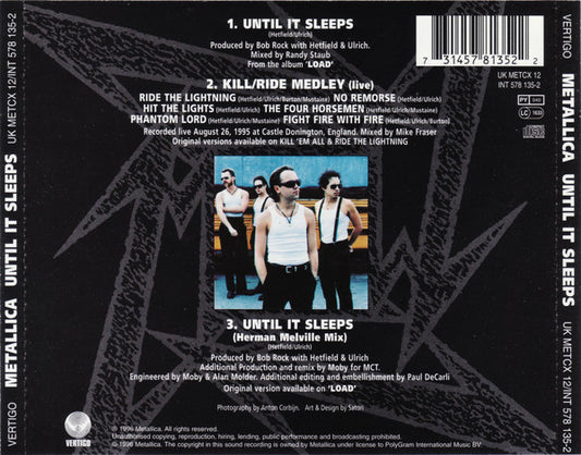 Metallica : Until It Sleeps (CD, Single, CD2)