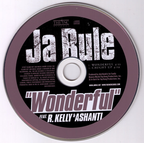 Ja Rule Feat. R. Kelly & Ashanti : Wonderful (CD, Single, Car)