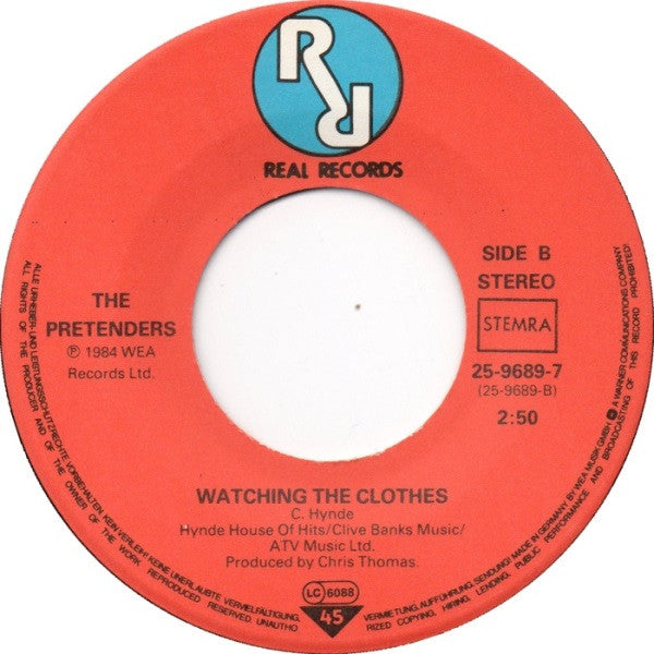 The Pretenders : Middle Of The Road (7", Single)