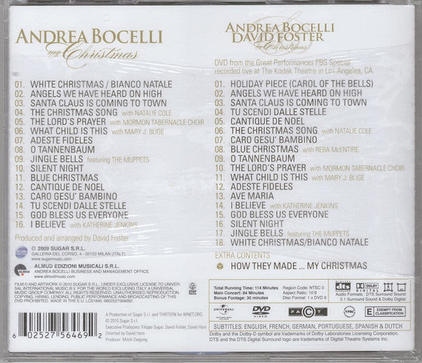 Andrea Bocelli : My Christmas (CD, Album + DVD-V + Dlx)
