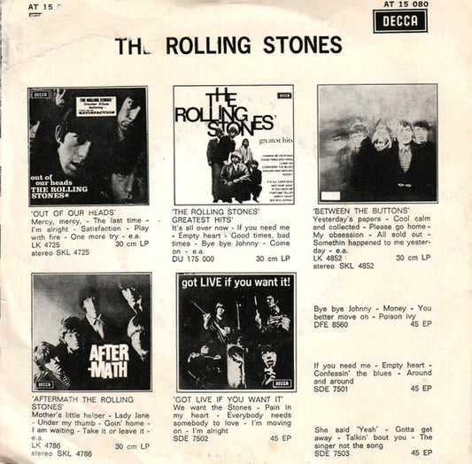 The Rolling Stones : We Love You (7", Single, Mono)